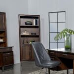Marshall 5-shelf Bookcase With Storage Cabinet Dark Walnut and Gunmetal 881296 By Coaster Furniture 32