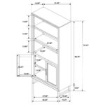 Marshall 5-shelf Bookcase With Storage Cabinet Dark Walnut and Gunmetal 881296 By Coaster Furniture 35