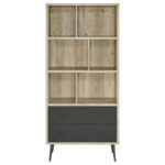 Maeve 3-shelf Engineered Wood Bookcase with Drawers Antique Pine and Grey 801923 By Coaster Furniture Home Office Mobilia Cleopatra 23 Maeve 3-shelf Engineered Wood Bookcase with Drawers Antique Pine and Grey 801923 By Coaster Furniture 23