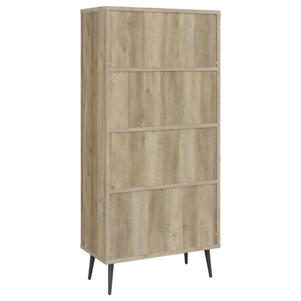 Maeve 3-shelf Engineered Wood Bookcase with Drawers Antique Pine and Grey 801923 By Coaster Furniture 17