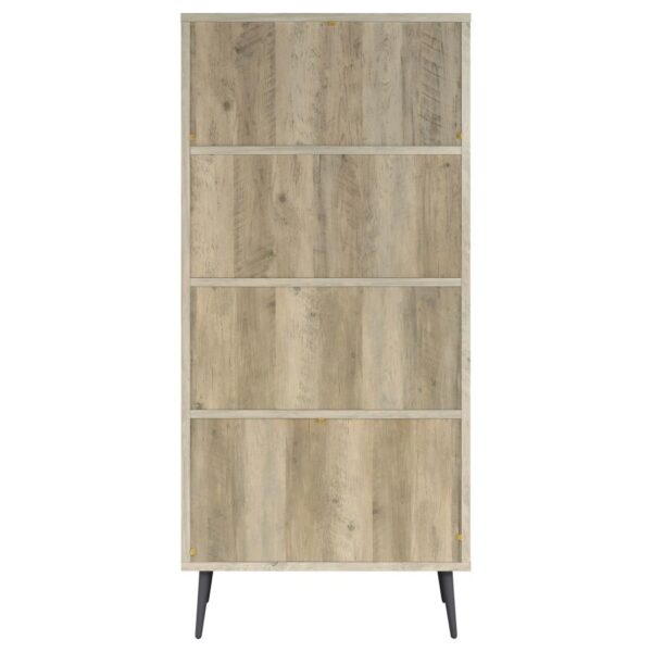 Maeve 3-shelf Engineered Wood Bookcase with Drawers Antique Pine and Grey 801923 By Coaster Furniture 18