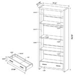 Skylar 5-shelf Bookcase with Storage Drawer Cappuccino 800905 By Coaster Furniture Home Office Mobilia Cleopatra 23 Skylar 5-shelf Bookcase with Storage Drawer Cappuccino 800905 By Coaster Furniture 23