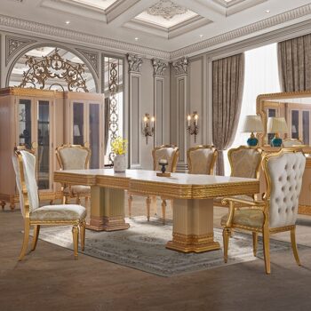 7Pc Dining Set HD-9006 By Homey Design