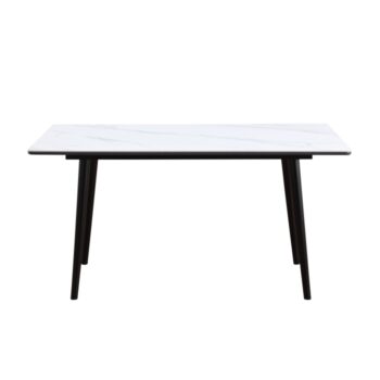 HM5210WH-60 White Sintered Stone Dining Table By Homelegance