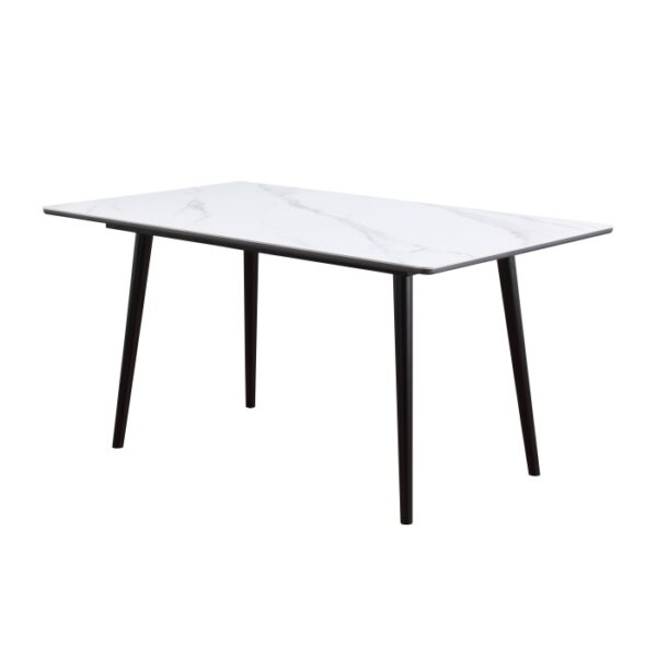 HM5210WH-60 White Sintered Stone Dining Table By Homelegance 7