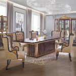 7Pc Dining Set HD-9002 By Homey Design Homey Design Special Orders Mobilia Cleopatra 15 7Pc Dining Set HD-9002 By Homey Design 15