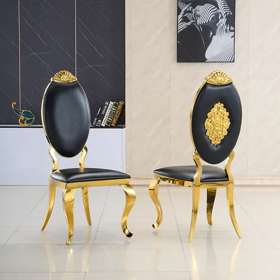 DC3000 Stainless Steel and Leather Dining Chairs by Artisan Furniture