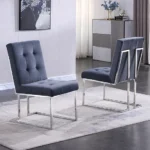 DCK69 Modern Stainless Steel Dining Chairs by Artisan Furniture Dining Chair & Bench Mobilia Cleopatra 15 DCK69 Modern Stainless Steel Dining Chairs by Artisan Furniture 15