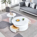 White CT5004WH 2PC Set Coffee Table By Artisan Furniture Luxury Coffee Tables Mobilia Cleopatra 19 White CT5004WH 2PC Set Coffee Table By Artisan Furniture 19