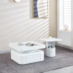 CT5005WH 2PC Set Wooden Nesting Coffee Table By Artisan Furniture 15