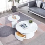 CT5003WH 2PC Set Wooden Nesting Coffee Table By Artisan Furniture 23