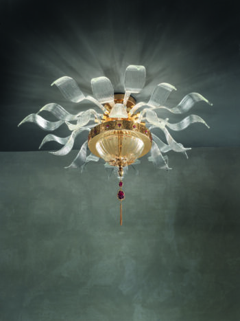 Shiny Gold Julienne Clear Lighting PL8 p9922 By ESF Furniture 4