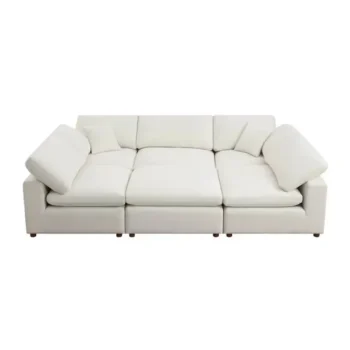 White SEC8061WH Modular Sofa Sleeper by Artisan Furniture