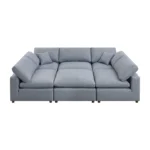 SEC8063GY-OT Ottoman Memory Foam Sectional Sofa Artisan Furniture Benches and Ottomans Mobilia Cleopatra 16 SEC8063GY-OT Ottoman Memory Foam Sectional Sofa Artisan Furniture 16