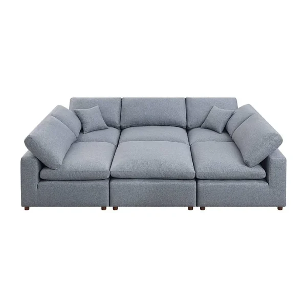 SEC8063GY-OT Ottoman Memory Foam Sectional Sofa Artisan Furniture 10