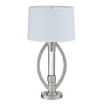 Satin nickel Table Lamp, Night Light Water dancing light Lucian Collection By homelegence Lighting Mobilia Cleopatra 9 Satin nickel Table Lamp, Night Light Water dancing light Lucian Collection By homelegence 9