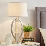Satin nickel Table Lamp, Night Light Water dancing light Lucian Collection By homelegence Lighting Mobilia Cleopatra 10 Satin nickel Table Lamp, Night Light Water dancing light Lucian Collection By homelegence 10