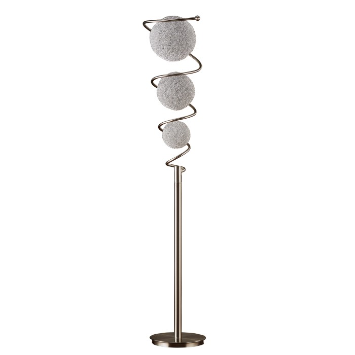 3 Wire-Wraped Balls Floor Lamp Diya Collection Night light By homelegence