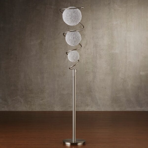 3 Wire-Wraped Balls Floor Lamp Diya Collection Night light By homelegence 7
