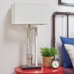 Satin Nickel Table Lamp, Night Light Water dancing light Jalen Collection By homelegence Lighting Mobilia Cleopatra 8 Satin Nickel Table Lamp, Night Light Water dancing light Jalen Collection By homelegence 8