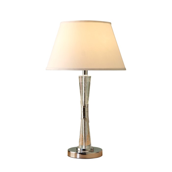 Chrome Aura Collection Table Lamp, By homelegence
