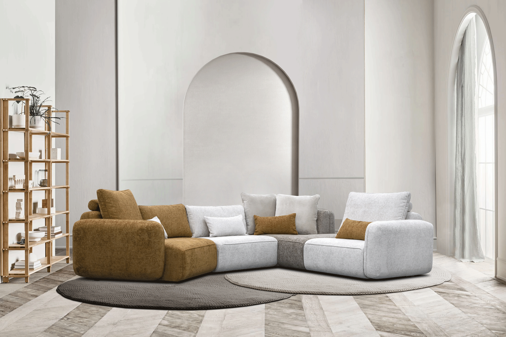 Topaze Sectional p13550 By ESF Furniture