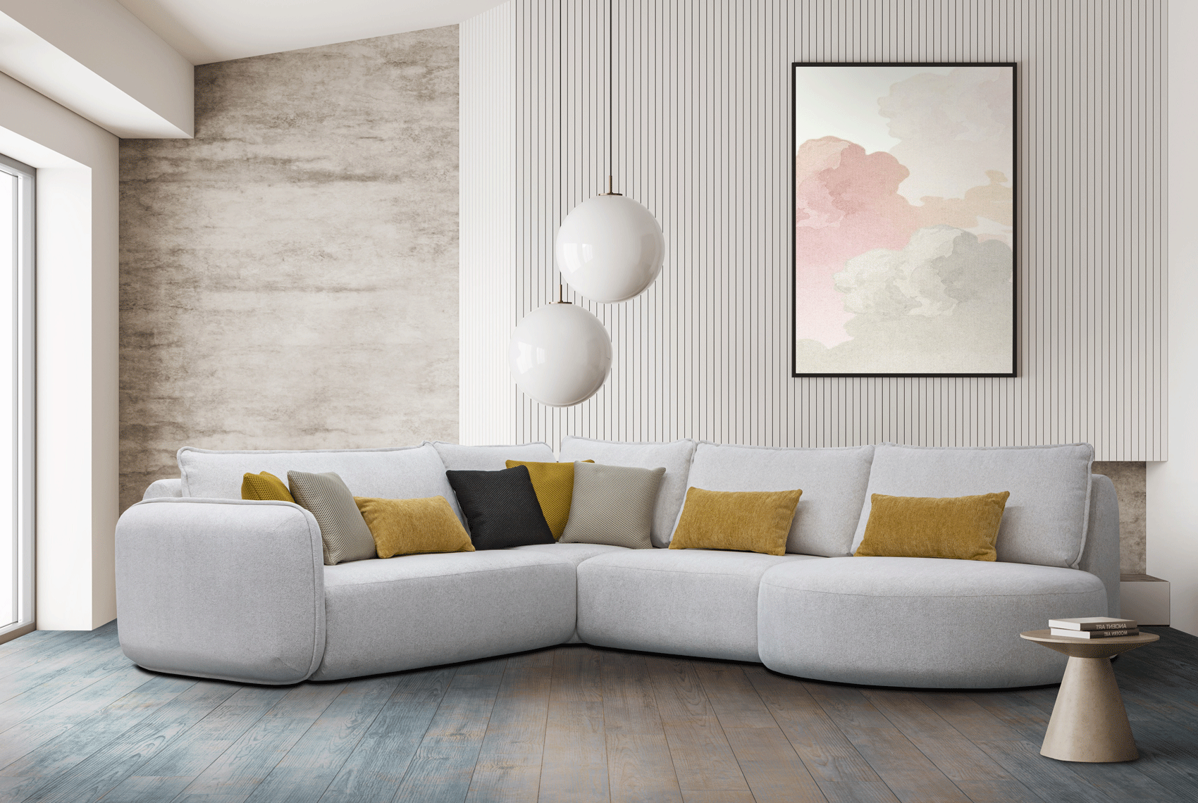 Oslo Fabric Sectional Sofa p13549 By ESF Furniture 4