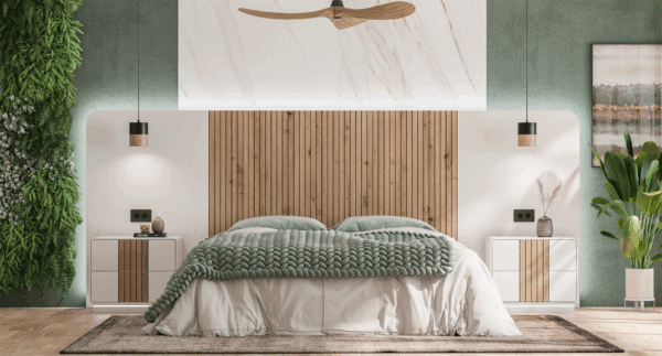 Blanco Mate Natura 01 Bedroom Set p13541 By ESF Furniture 8
