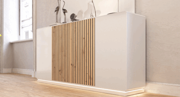 Blanco Mate Natura 05 Buffet p13553 By ESF Furniture 7