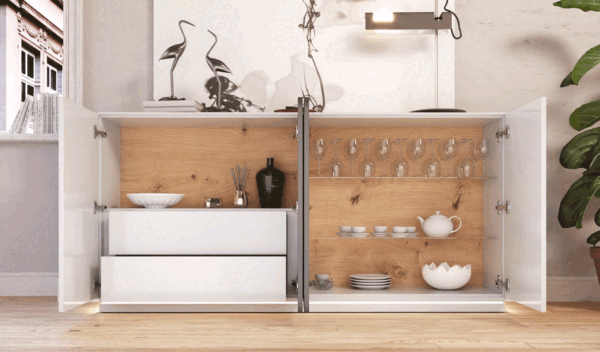 Blanco Mate Natura 05 Buffet p13553 By ESF Furniture 9