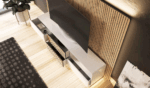 Blanco Mate Natura 04 TV Stand p13552 By ESF Furniture 10