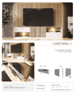Blanco Mate Natura 04 TV Stand p13552 By ESF Furniture 11