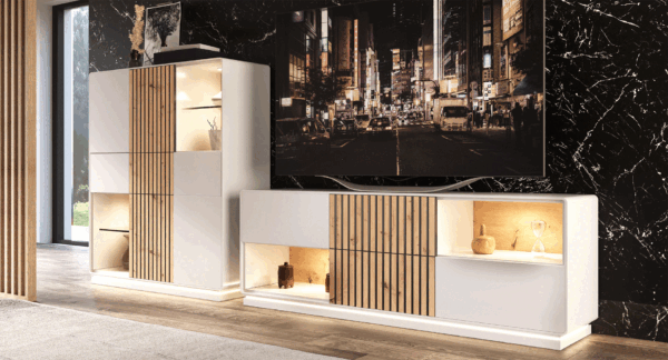 Blanco Mate Natura 03 Vitrine p13551 By ESF Furniture 6