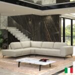 Leather Manhattan Off White Left Sectional p13244 By ESF Furniture 9