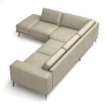 Leather Manhattan Off White Left Sectional p13244 By ESF Furniture 10
