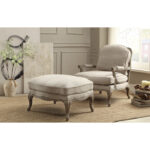 Natural Parlier Collection Ottoman Show-Wood By Homelegance 19