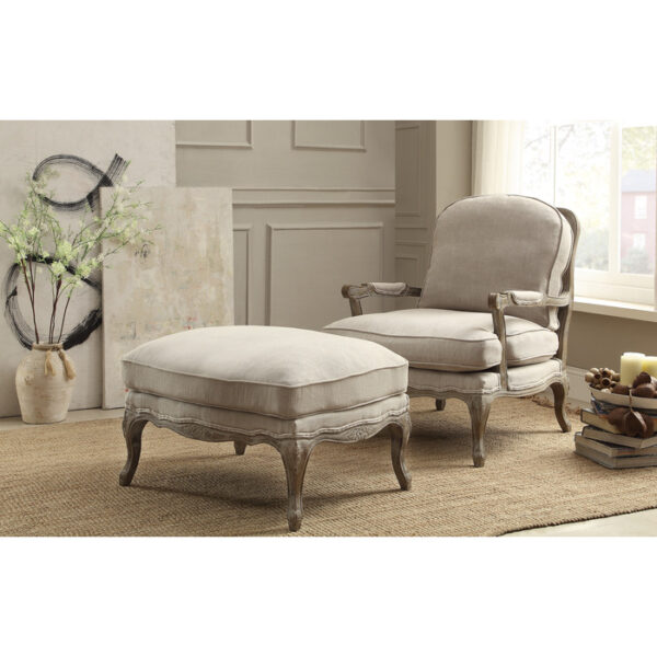 Natural Parlier Collection Ottoman Show-Wood By Homelegance 13