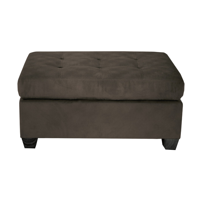 Exposed feet with faux wood Emilio Collection Ottoman By Homelegance 6