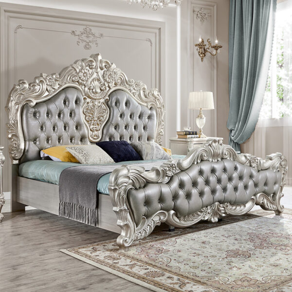 Silver Gray Bed HD-5800GR By Homey Design