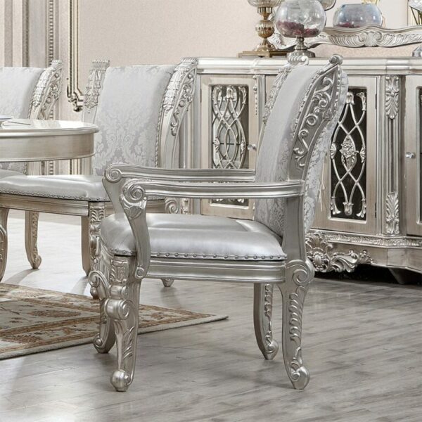 Silver Gray Arm Chair HD-5800GR By Homey Design 5