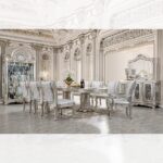 Silver Gray Arm Chair HD-5800GR By Homey Design Homey Design HD-5800 Collection Mobilia Cleopatra 8 Silver Gray Arm Chair HD-5800GR By Homey Design 8