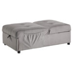 Brownish Gray Exposed feet with faux wood Garrell Collection Lift Top Storage Bench with Pull-out Bed By Homelegance Benches and Ottomans Mobilia Cleopatra 22 Brownish Gray Exposed feet with faux wood Garrell Collection Lift Top Storage Bench with Pull-out Bed By Homelegance 22