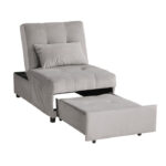 Brownish Gray Exposed feet with faux wood Garrell Collection Lift Top Storage Bench with Pull-out Bed By Homelegance Benches and Ottomans Mobilia Cleopatra 25 Brownish Gray Exposed feet with faux wood Garrell Collection Lift Top Storage Bench with Pull-out Bed By Homelegance 25
