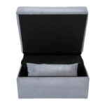 Gray Exposed feet with faux wood Garrell Collection Lift Top Storage Bench with Pull-out Bed By Homelegance 32