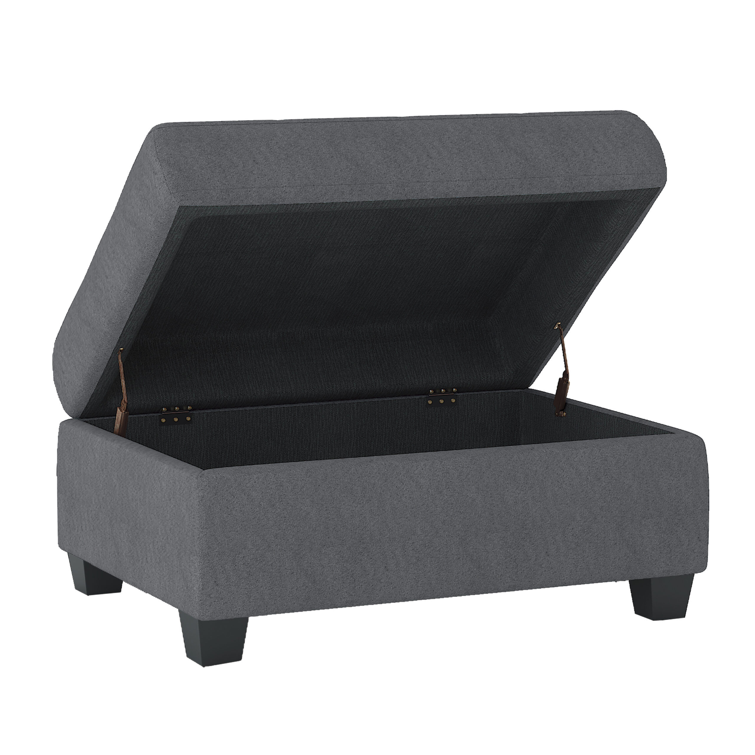 Dark Gray Maston Collection Ottoman / Storage By Homelegance Benches and Ottomans Mobilia Cleopatra 14 Dark Gray Maston Collection Ottoman / Storage By Homelegance 14