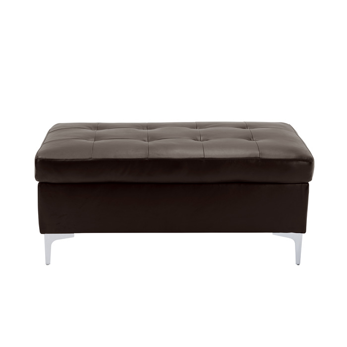 Brown Barrington Collection Ottoman By Homelegance