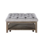 Gray Roseboro Collection Cocktail Ottoman By Homelegance Benches and Ottomans Mobilia Cleopatra 7 Gray Roseboro Collection Cocktail Ottoman By Homelegance 7
