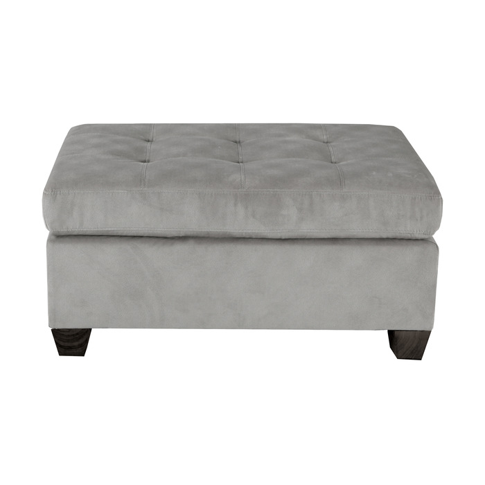 Taupe Exposed feet with faux wood Collection Cocktail Ottoman By Homelegance