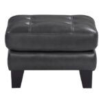 Burgundy wood dark gray Spivey Collection Ottoman By Homelegance Benches and Ottomans Mobilia Cleopatra 13 Burgundy wood dark gray Spivey Collection Ottoman By Homelegance 13