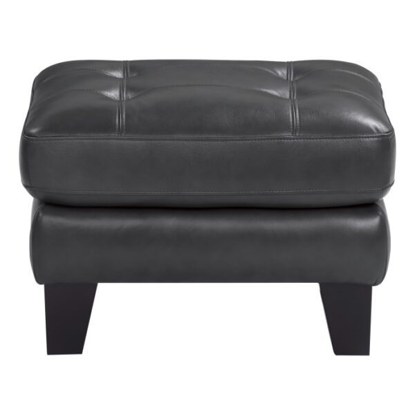 Burgundy wood dark gray Spivey Collection Ottoman By Homelegance 8